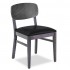 Shasta Beechwood Contemporary Modern Commercial Hospitality Restaurant Indoor Custom Fully Upholstered Dining Side Chair